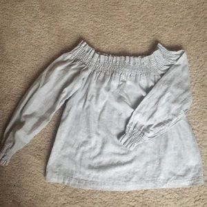 XS Loft off-the-shoulder shirt